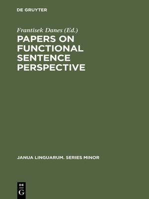 cover image of Papers on functional sentence perspective